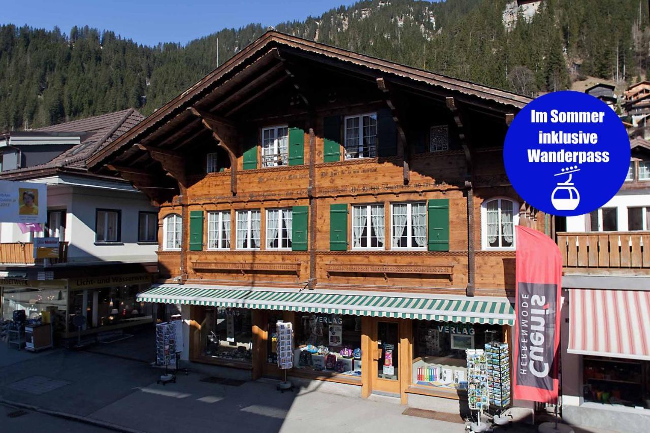 Im Zentrum Og Lägenhet Adelboden Exteriör bild